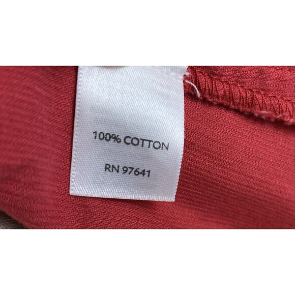 J Jill Womens Blouse Top Sz XS Red Corduroy Button Up Long Slv Shirt w/Pintucks - Picture 8 of 10